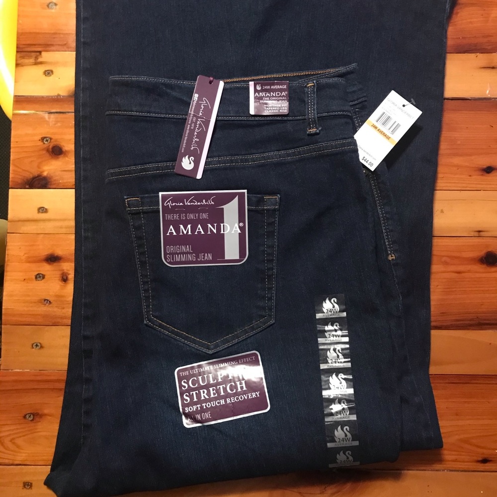 Size 24 W Gloria Vanderbilt Slimming Jeans